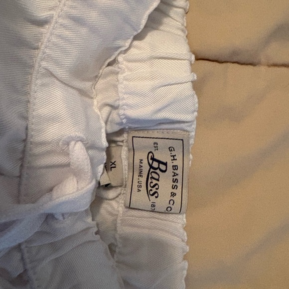 White Drawstring Shorts - Picture 3 of 3